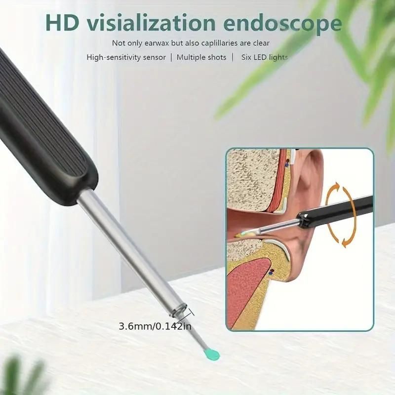 Smart Visual Ear Wax Cleaner with Camera – WiFi Otoscope Ear Cleaning Kit for Android & iOS